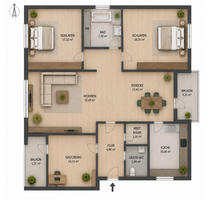 Wohnung zum Mieten in Schortens 610,00 € 85.91 m²