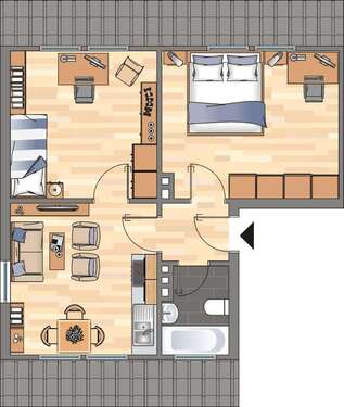 Foto - Wohnung zum Mieten in Weißenthurm 419,00 € 41.96 m²