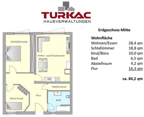 Foto - Wohnung zum Mieten in Gladenbach 690,00 € 84.2 m²