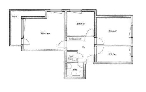 Foto - Wohnung zum Mieten in Bonn 740,00 € 75 m²