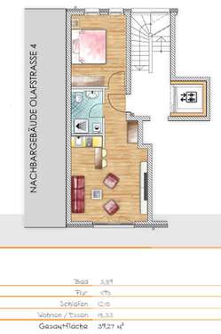 Foto - Wohnung zum Kaufen in Nürnberg 228.000,00 € 39.27 m²