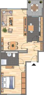 Foto - Wohnung zum Mieten in Weißenthurm 262,00 € 41.74 m²