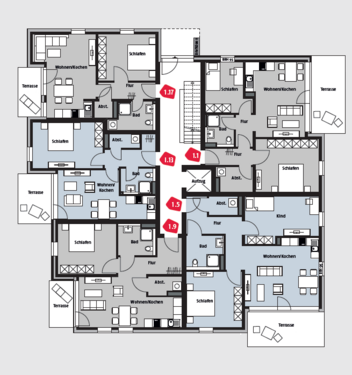 Foto - Wohnung zum Mieten in Wolfsburg 1.200,00 € 84 m²