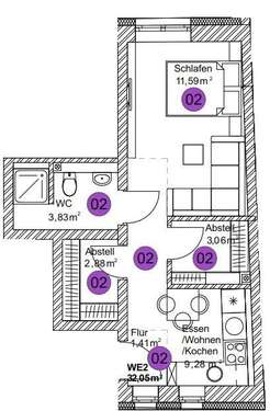 Foto - Wohnung zum Kaufen in Fridingen 109.000,00 € 32.05 m²