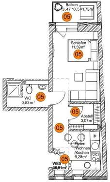 Foto - Wohnung zum Kaufen in Fridingen an der Donau 106.000,00 € 30.91 m²