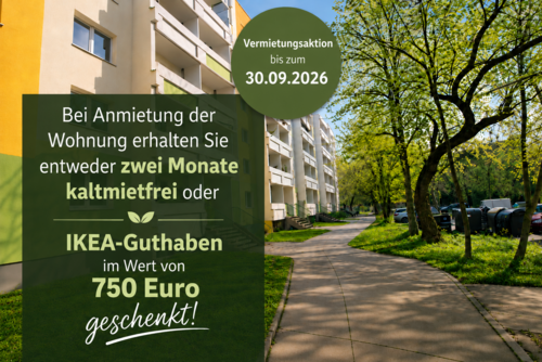 Foto - Wohnung zum Mieten in Halle 450,00 € 59 m²