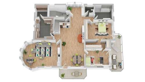 Foto - Wohnung zum Mieten in Vaihingen 1.450,00 € 165 m²