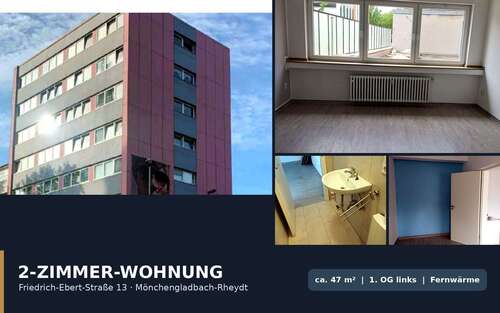 Foto - Wohnung zum Mieten in Mönchengladbach 520,00 € 47 m²