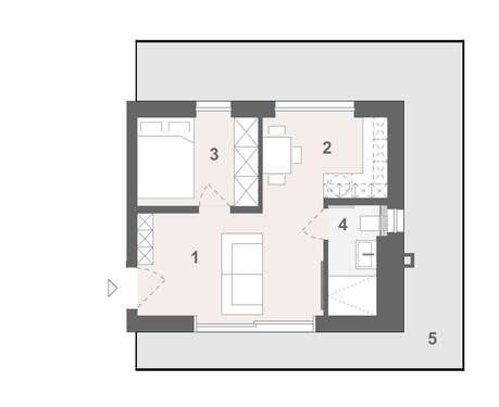 Foto - Wohnung zum Mieten in München 1.590,00 € 46 m²