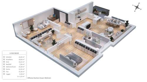 Foto - Wohnung zum Kaufen in Holzkirchen 497.000,00 € 105.1 m²