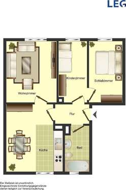 Foto - Wohnung zum Mieten in Düsseldorf 660,00 € 53.91 m²