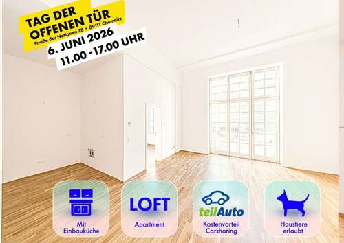 Foto - Wohnung zum Mieten in Chemnitz 589,91 € 54.12 m²