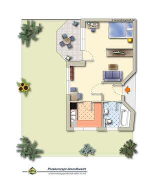 Foto - Wohnung zum Kaufen in Amelinghausen 139.000,00 € 50 m²