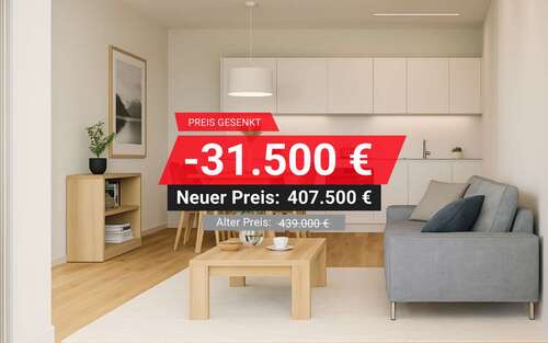 Foto - Wohnung zum Kaufen in Karlsfeld 407.500,00 € 41.08 m²