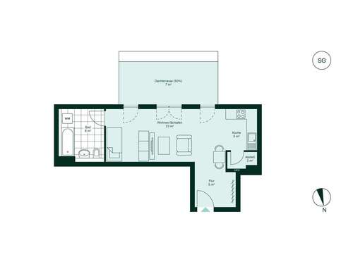 Foto - Wohnung zum Kaufen in Langen 286.900,00 € 50.11 m²