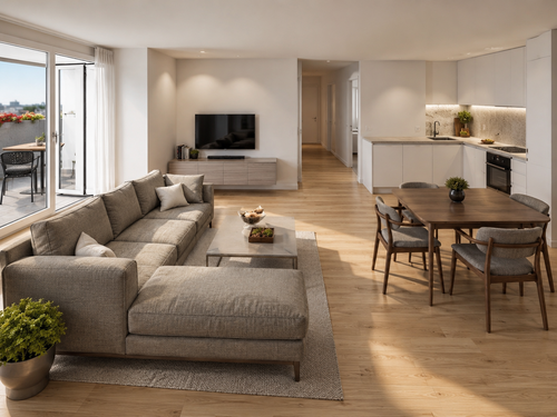 Foto - Wohnung zum Kaufen in Göggingen 272.000,00 € 63.92 m²