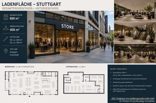 Foto - Einzelhandel in Stuttgart-Feuerbach 9.500,00 € 398 m²