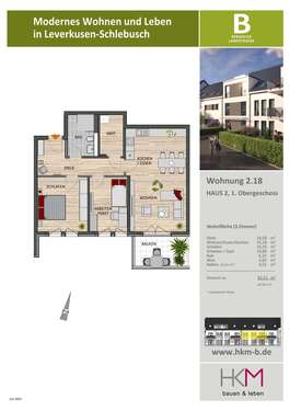 Foto - Wohnung zum Mieten in Leverkusen 1.480,00 € 82.51 m²