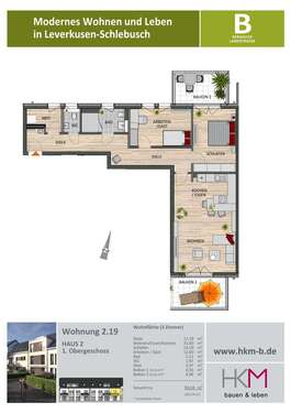Foto - Wohnung zum Mieten in Leverkusen 1.620,00 € 94.59 m²