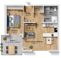 Wohnung zum Kaufen in Weikersheim 233.409,60 € 54.03 m²