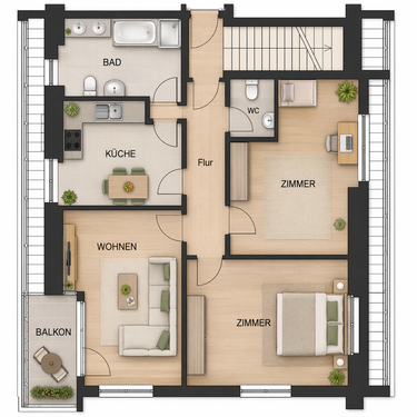Foto - Wohnung zum Mieten in Bad Dürrenberg 700,00 € 79.8 m²