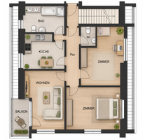Wohnung zum Mieten in Bad Dürrenberg 700,00 € 79.8 m²