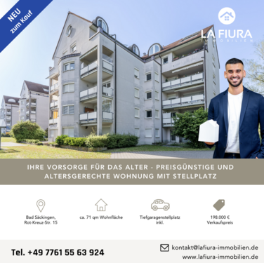 Foto - Wohnung zum Kaufen in Bad Säckingen 198.000,00 € 70.7 m²