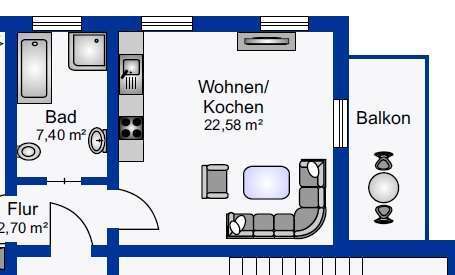 Foto - Wohnung zum Kaufen in Limbach-Oberfrohna 72.000,00 € 48.73 m²
