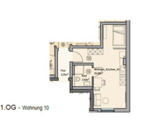 Wohnung zum Mieten in Augsburg 620,00 € 31 m²