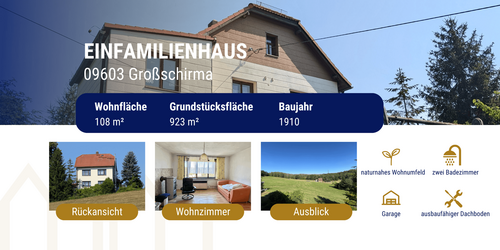 Foto - Haus zum Kaufen in Großschirma 150.000,00 € 108 m²