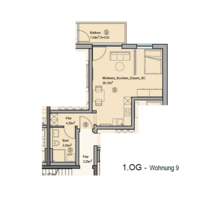 Wohnung zum Mieten in Augsburg 880,00 € 44 m²