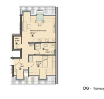 Wohnung zum Mieten in Augsburg 1.200,00 € 60 m²