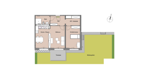 Foto - Wohnung zum Mieten in Leverkusen 925,00 € 62 m²