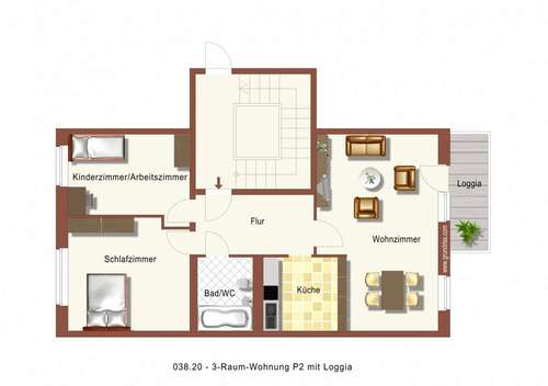 Foto - Wohnung zum Mieten in Lübben (Spreewald) 387,26 € 57.8 m²