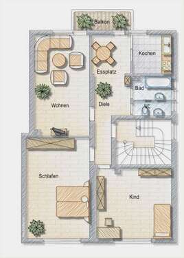 Foto - Wohnung zum Mieten in Karlsruhe 1.244,00 € 94.41 m²