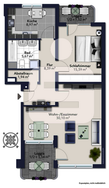 Foto - Wohnung zum Kaufen in Planegg 395.000,00 € 73 m²