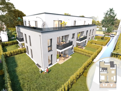 Foto - Wohnung zum Kaufen in Hattersheim am Main 355.000,00 € 60.3 m²