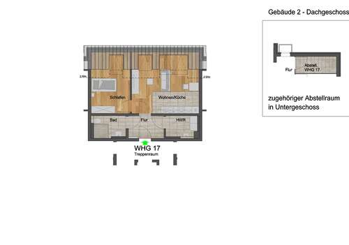 Foto - Wohnung zum Mieten in Dahlem 624,96 € 52.29 m²