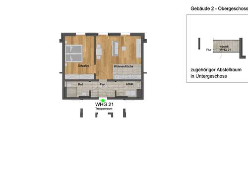 Foto - Wohnung zum Mieten in Dahlem 731,76 € 60.98 m²