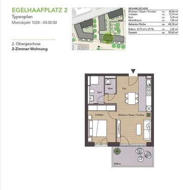 Foto - Wohnung zum Mieten in Reutlingen 498,00 € 51 m²