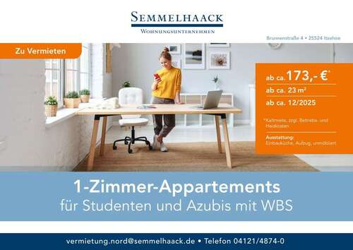Foto - Wohnung zum Mieten in Itzehoe 178,55 € 23.34 m²