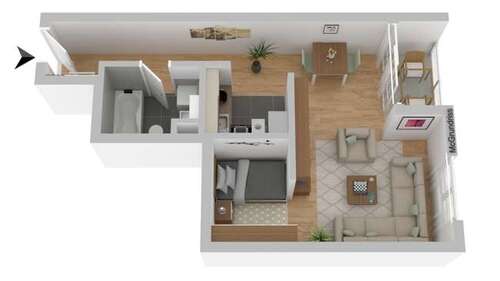 Foto - Wohnung zum Kaufen in Nürnberg 169.000,00 € 44.4 m²