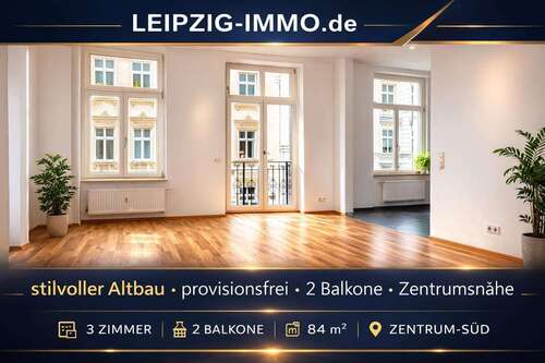 Foto - Wohnung zum Kaufen in Leipzig 320.000,00 € 83.53 m²
