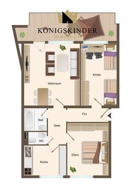 Foto - Wohnung zum Kaufen in Stuttgart Bad Cannstatt 249.000,00 € 73 m²