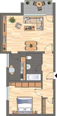 Foto - Wohnung zum Mieten in Neustadt an der Weinstraße 639,00 € 58.9 m²