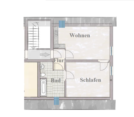 Foto - Wohnung zum Mieten in München 1.295,00 € 59 m²