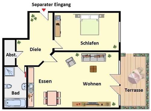 Foto - Wohnung zum Mieten in Troisdorf 1.365,00 € 91 m²