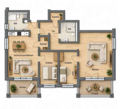 Foto - Wohnung zum Kaufen in Stahnsdorf 840.704,45 € 141.49 m²