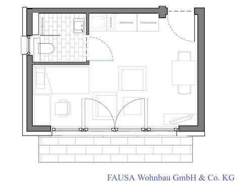 Foto - Wohnung zum Mieten in Bonn 480,00 € 27 m²