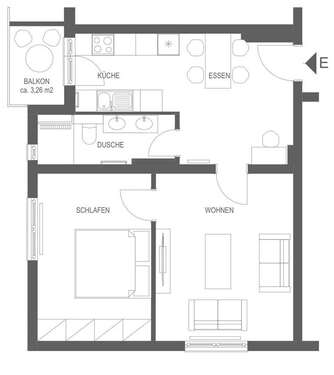 Foto - Wohnung zum Kaufen in BERLin 295.000,00 € 55 m²